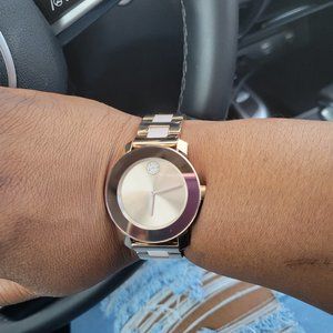 Movado bold rose gold watch